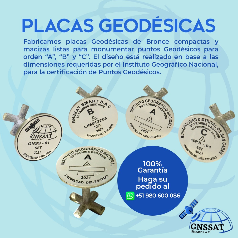 venta de placas geodesicas